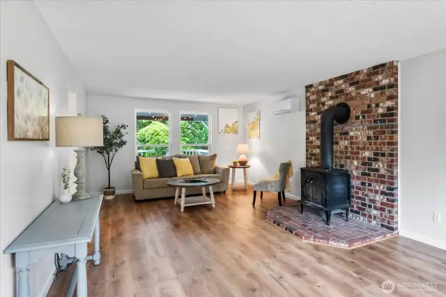 Living room, right of front stairs.
