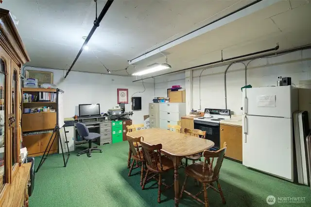 Community kitchen on ground level.