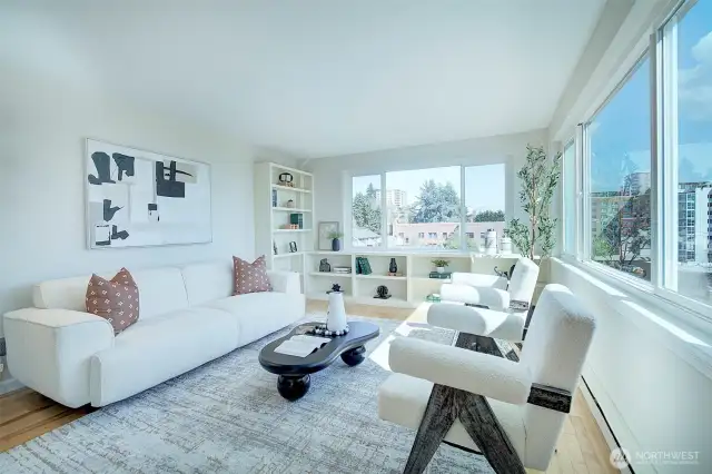 Hadley House is older; the benefit is the living area is much larger than today's smaller areas!