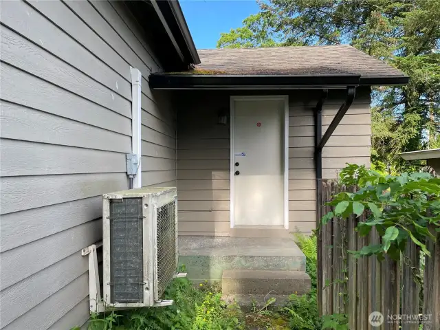 Rear entry to property...