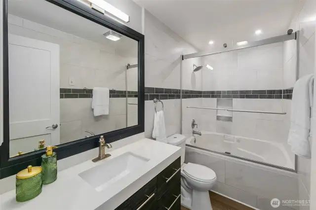Hallway bathroom