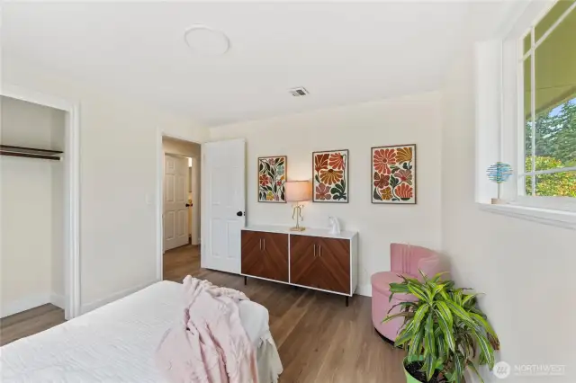 Another light filled corner bedroom