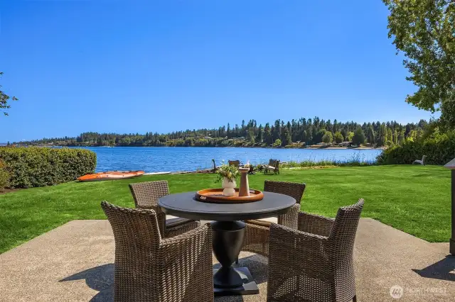 One of no less than 6 outdoor dining and entertaining areas.