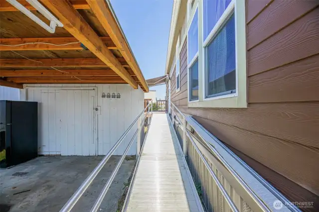 Very safe ramp to backdoor