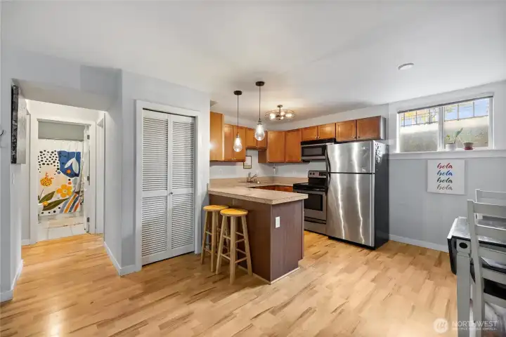 Nicely updated kitchen with eating space!