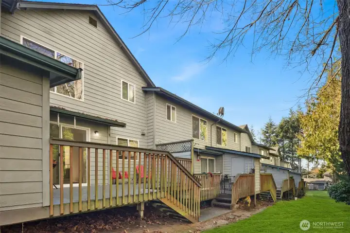 Yard maintained by HOA and convenient for your pets.