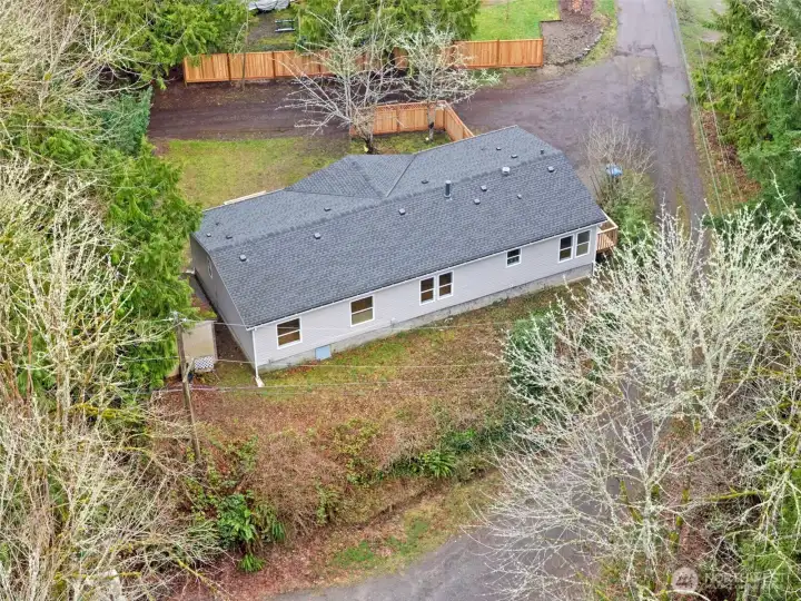 Usable front and back yards.