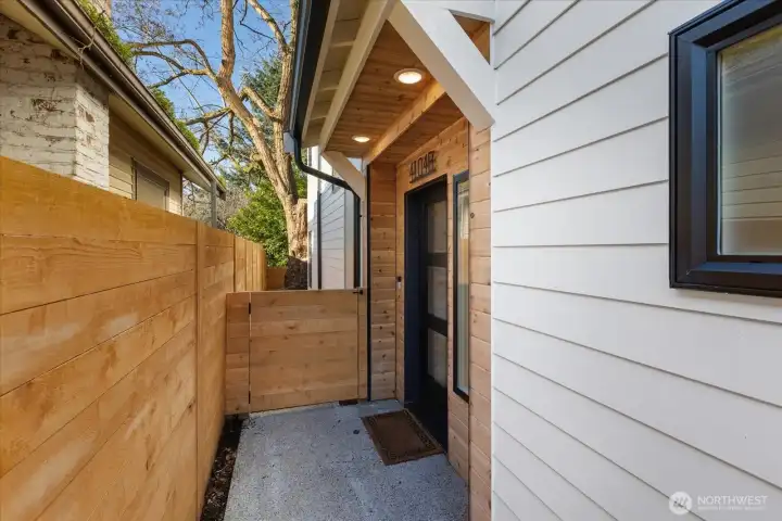 Welcome home! EV ready off street parking space included.