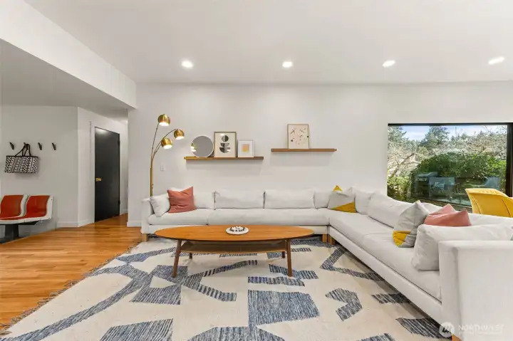 The walls and ceilings have been skim coated