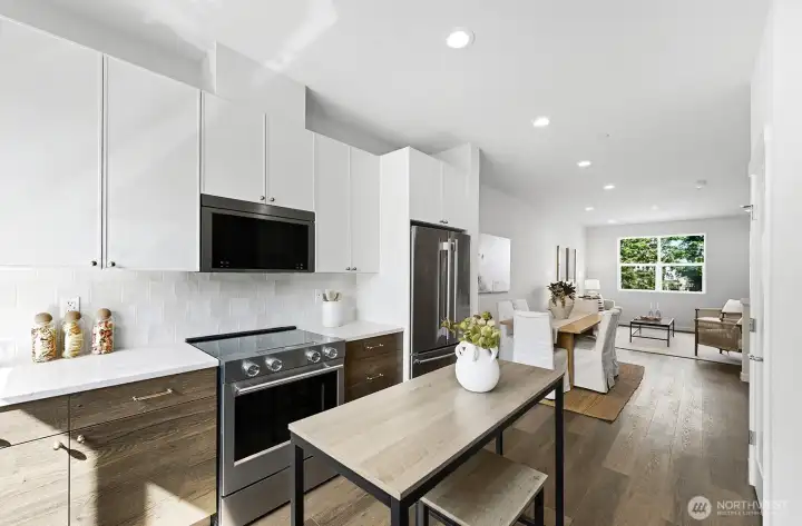 Pictures are of the   3-bedroom model home. Unit 762.