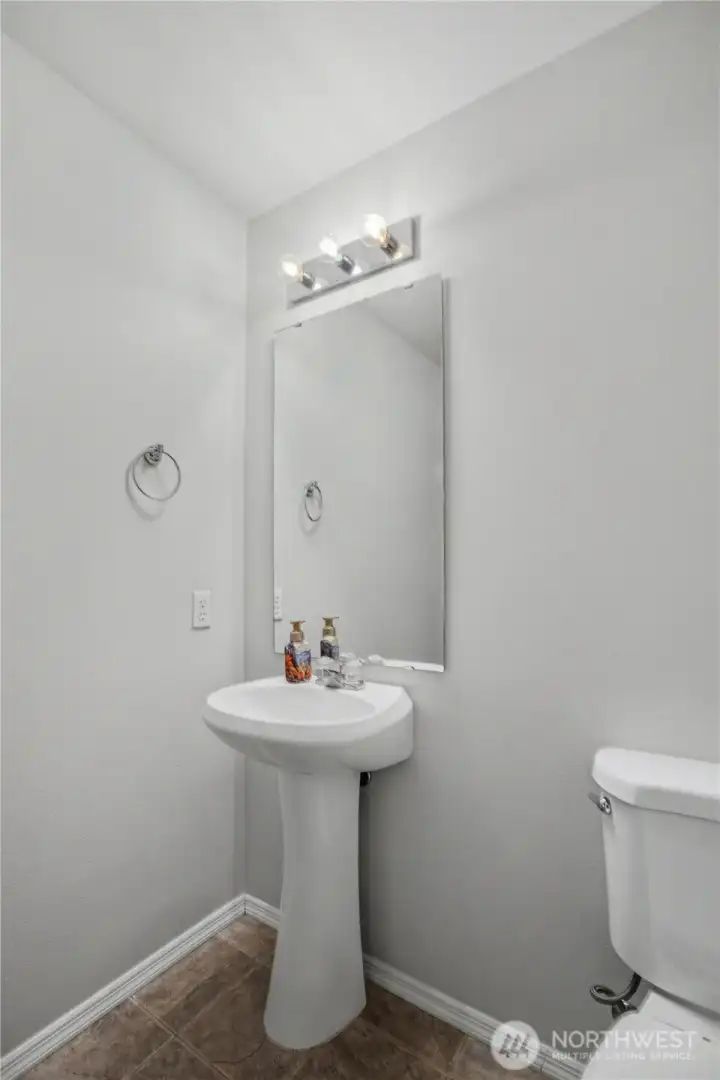 Half bath on main floor