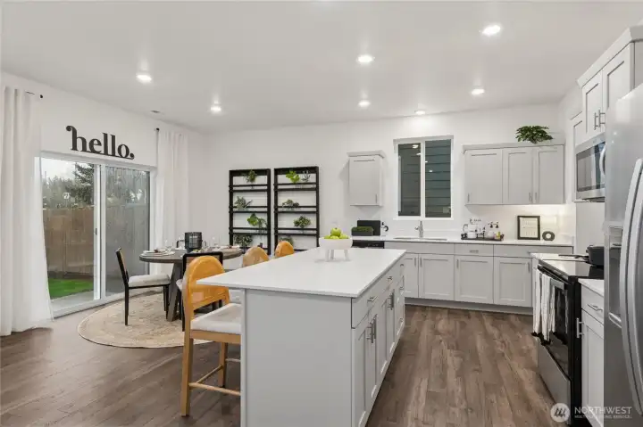 Super island with storage. Photo is for representation only.