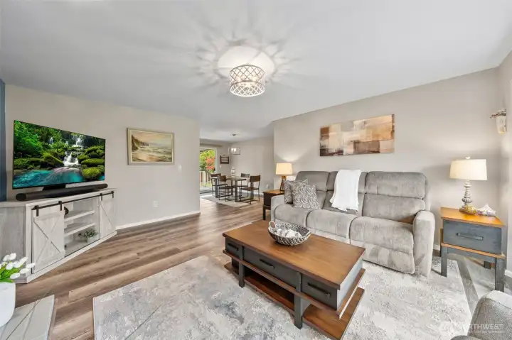 Living room, dining room