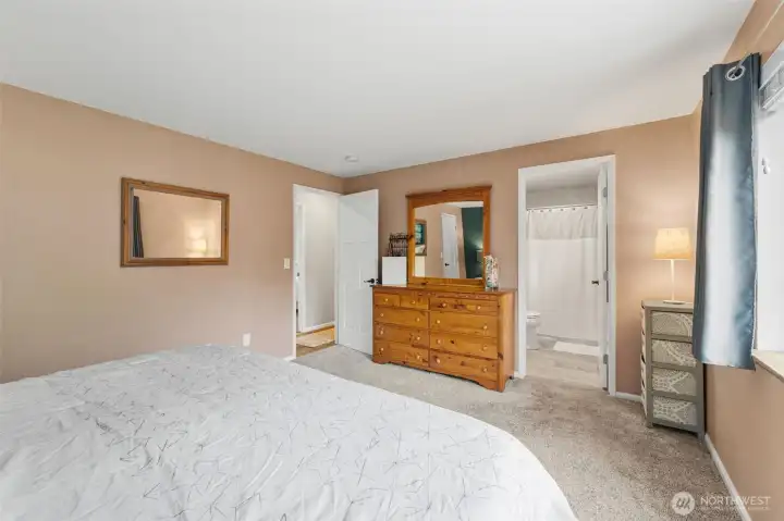 Primary bedroom with bathroom