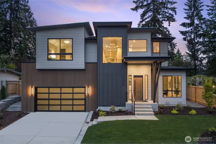 Modern exterior on this NW Contemporary home