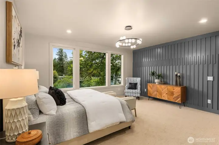 Spacious primary suite