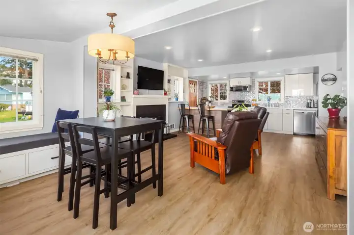 Open floor plan Open floor plan