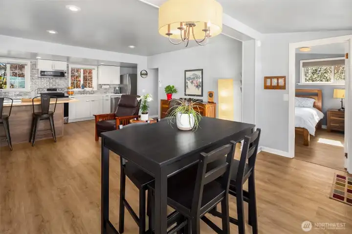 Open floor plan Open floor plan