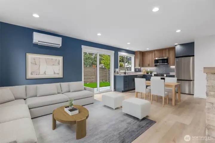 Open concept main floor virtually staged representative photo Open concept main floor virtually staged representative photo