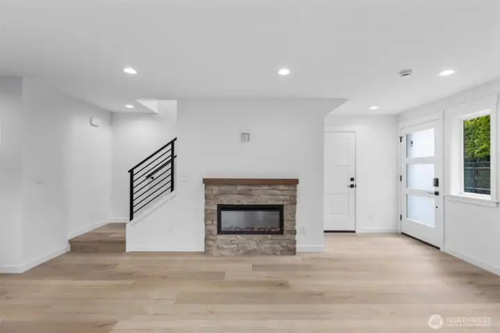 Decorative fireplace representative photo Decorative fireplace representative photo