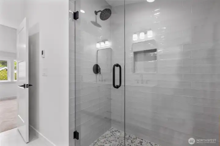 Spa-like shower representative photo Spa-like shower representative photo