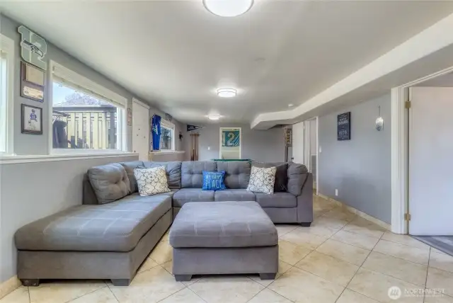 Lower level family room