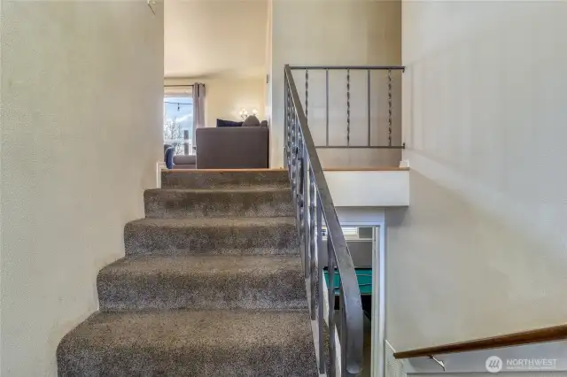 Split-level stairs
