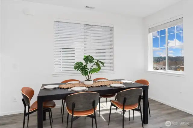 Plenty of room for dining