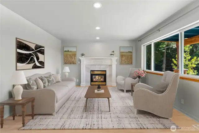 Virtually staged to illustrate potential