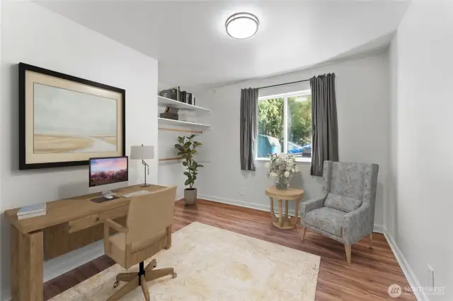Virtually staged to illustrate potential