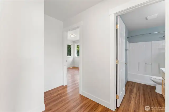 Second floor landing leading to guest bedroom and bathroom