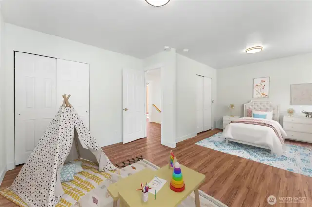 Virtually staged to illustrate potential