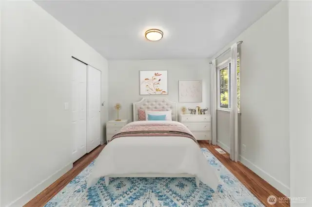 Virtually staged to illustrate potential