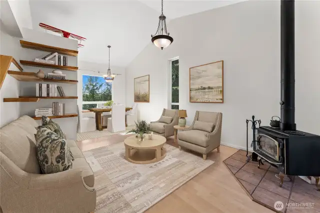 Virtually staged to illustrate potential