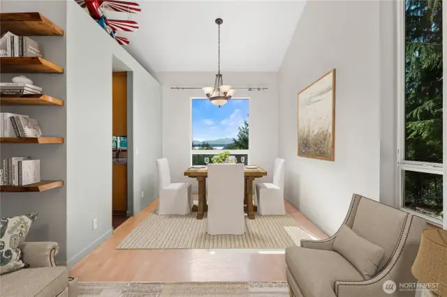 Virtually staged to illustrate potential