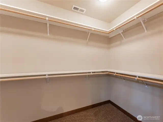 Spacious Walk-In Closet in Primary Bedroom