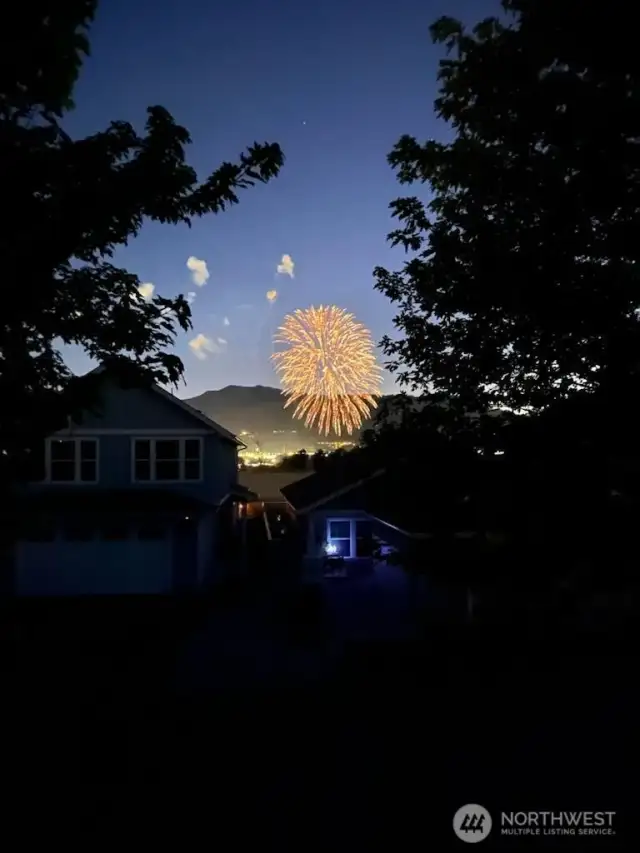 4th of July View from Primary Balcony