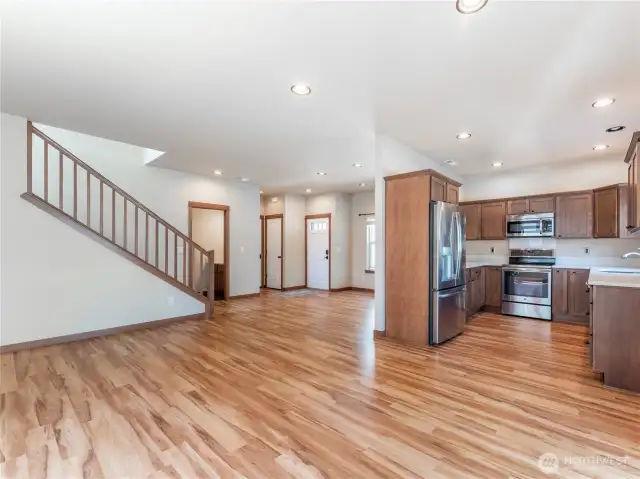 Living Area Slider to Front Door