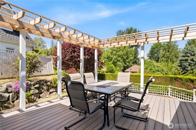 Here is the main deck off the kitchen with spectacular view