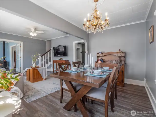 Attention to detail is key in this home - crown molding, six inch base trim and quarter round really finish a space.