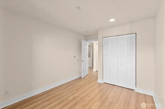 Bedroom looking toward closet