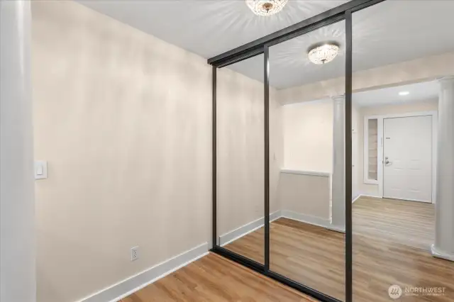 Office area with additional storage