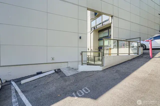 Parking Space $#100 right out front