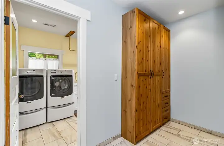 Pantry room off the kitchen with plenty of storage.