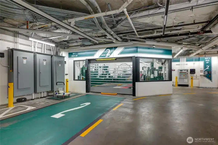 Don't miss the B1 floor where your car will be lowered to underground parking automatically.