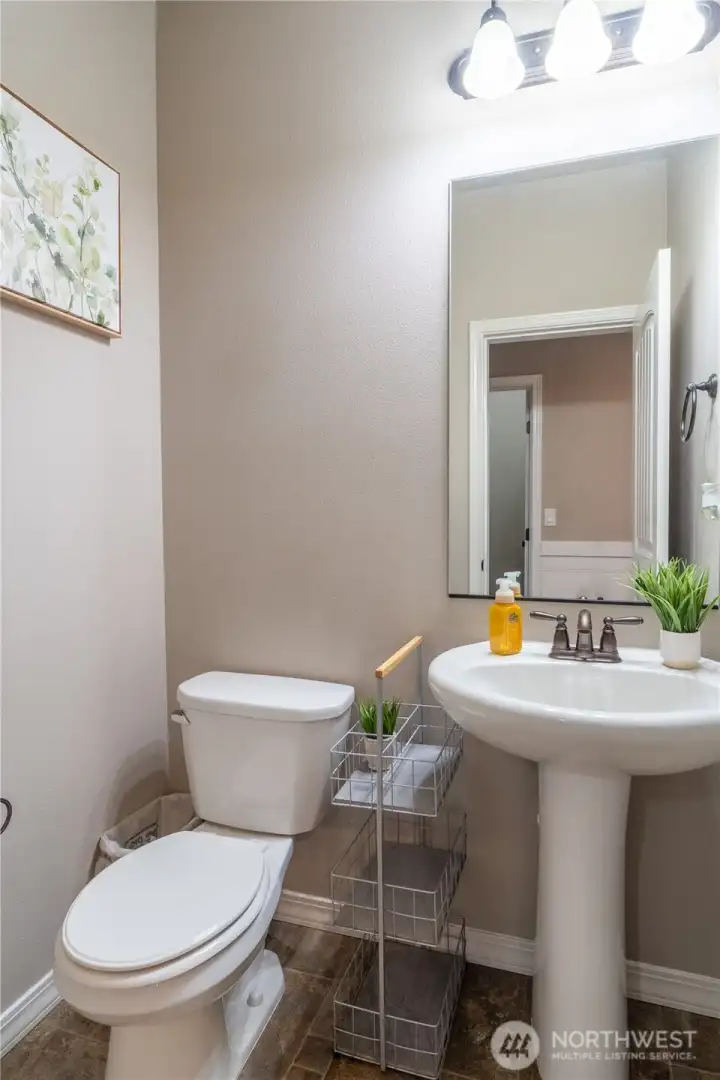 1/2 bath on main floor