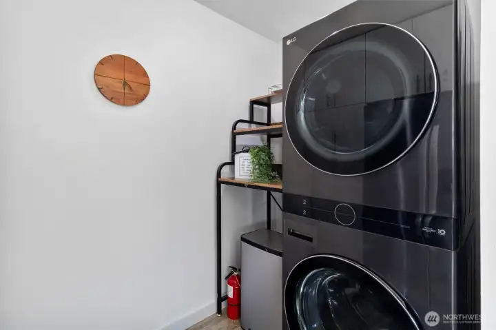 Laundry nook off of the kitchen