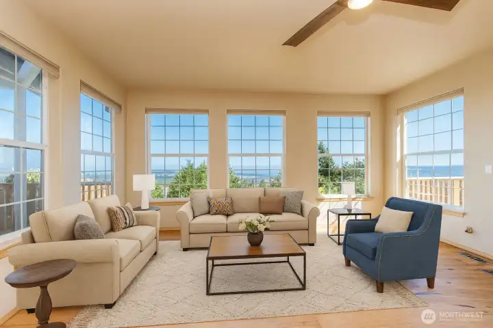 Great Room Virtually Staged