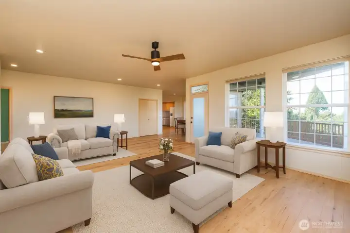 Great Room Virtually Staged