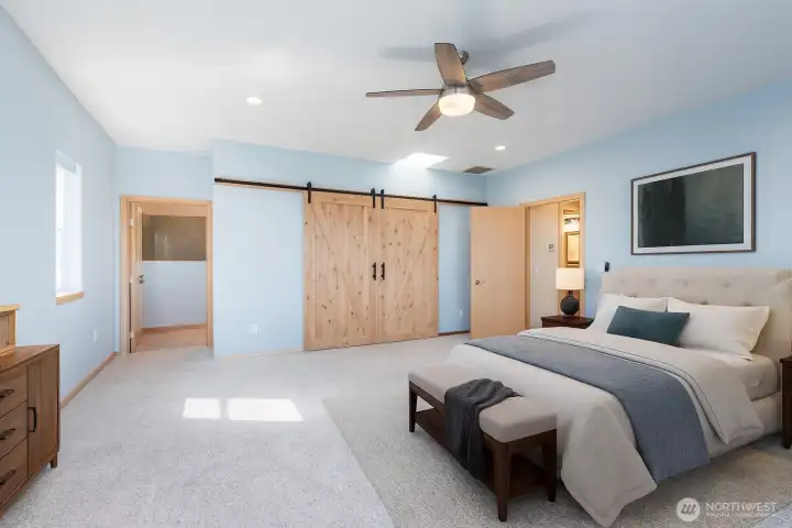 Primary Suite Virtually Staged